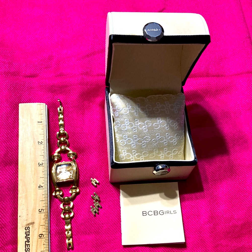 BCBG gold plated watch